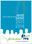 Couverture du rapport d'activité 2015-2016